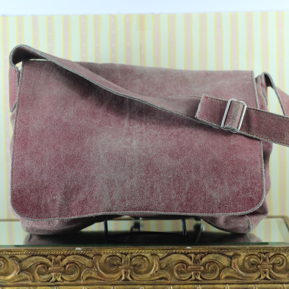 Aldo Vintage Red Leather Bag - distressed leather